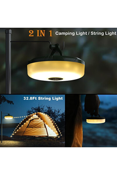Primo Plus Camping Fairy Lights, Rollable, Waterproof Portable , 8 m, USB Rechargeable Camping Lamp Fairy Light