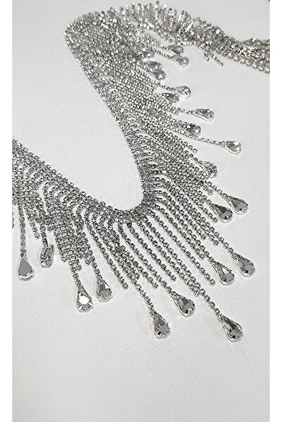 ALTAY AKSESUAR شريط هامشي من حجر الكريستال المميز