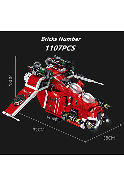 Choice no box MOC Galaxy Space Gunship Starship-Fighters Spaceships Aifcraft Dropship Model Building Blocks