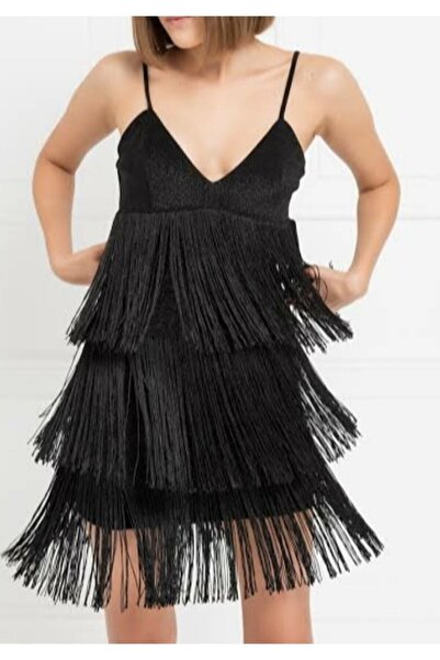 ALTAY AKSESUAR Özel Siyah At Kılı Püskül Saçak (23 CM)