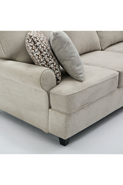 micasa Elegant and Modern Design 6-Seater Fixed Corner Sofa