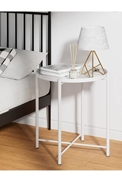 Primo Plus Round Steel Table White