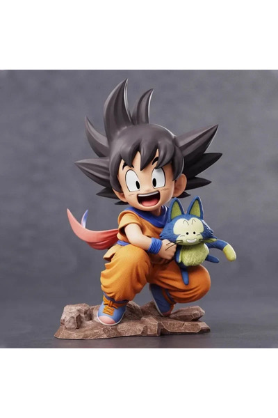 BANDAI Goku Kawaii Dragon Ball Mini Son Goku Figure Toys 10cm Cute Goku Embrace Pura PVC Collectible Model