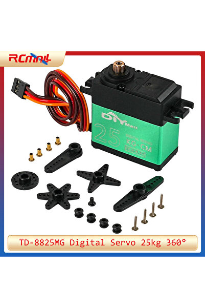 Choice TD-8825MG Digital Servo 25kg High Torque 360 Degree Continuous Rotation Metal Gear RC Servo for R...