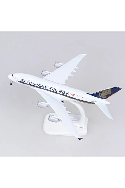 Choice نموذج طائرة A380 سنغافورة المعدنية، مقاس 20 سم، نسخة طبق الأصل من طائر...