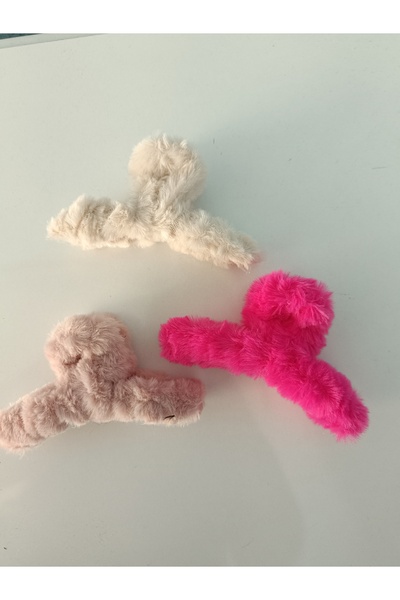 Kudi Agrafă de păr Mandal pentru femei, cu pluș triplu