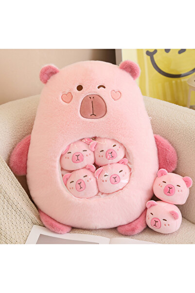 Choice 40 × 45 سم وردي 6 قطع من الداخل ألعاب كابيبارا قطيفة لطيفة مرافقة لعبة...