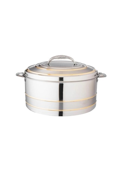 ORIAN Athena Food Container, Stainless Steel and Gold, 6 Liters