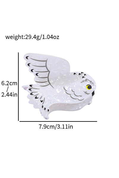 Choice OWL Animal Hairpinst Acrylic Hair Clip Cartoon Owl Ponytail Clip Black Grip Clip Hair Claw Clip Hair