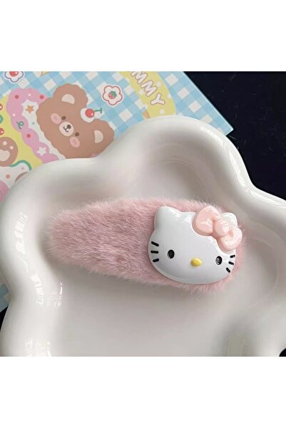 BANDAI KT Cute Sanrio Pink Hairpin Pin Cartoon Hello Kitty Girls Barrettes Bangs Clip Women Girls Hair Acce