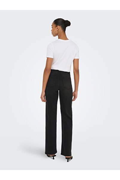 ONLY Jeans mit weitem Bein ONLJUICY-WAUW Hohe Taille Weiter Beinschnitt Jeans