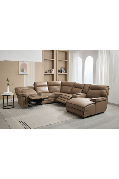 micasa Elegant and Modern Design 5-Seater Sofa with Chaise Lounge