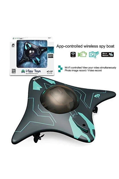 Choice قارب غواصة أسود 6 قنوات RC مزود بكاميرا للتحكم عن بعد تحت الماء وواي ف...