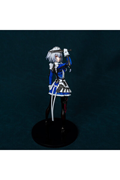 Choice 23cm Izayoi Sakuya 23cm Touhou Project Izayoi Sakuya Maid Hold A Knife Game Girl Figure Model Statue