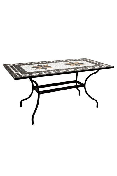 Atmosphera Kipos Rectangular Mosaic Designed Dining Table