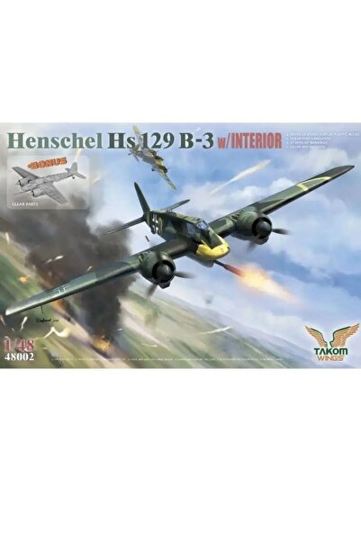 Choice هينشل Hs129 B-3 مع مقياس داخلي 48002 تاكوم 1:48