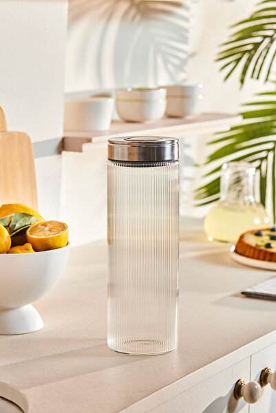Karaca Ripple Inox Cam Saklama Kabı 1700 ml