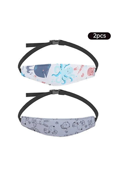 Choice 2pcs as picture 2pcs Baby Head Support Strap for Children's Car Safety Seat Headrest Headrest Sleep