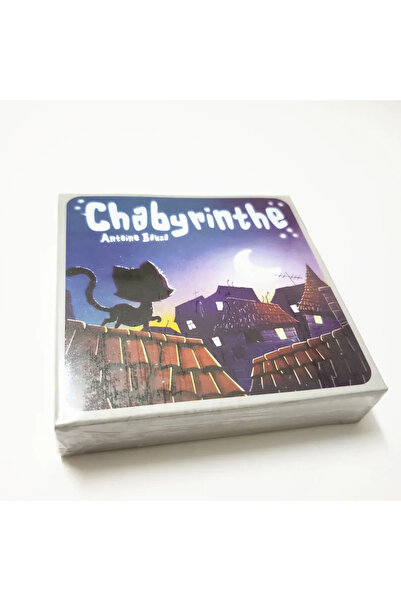 Choice مجموعة Chabyrinthe 1 من أحدث ألعاب الطاولة Chabyrinthe، بطاقات القطط الصغيرة، لعبة بطاقات الحفلات، هدية لطيفة باللغة الإنجليزية بالكامل