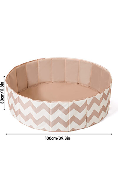 Choice foldlibrownbl 1pc Portable Ball Pit Pool with Oxford Cloth Ball Pool Round Indoor Outdoor Play For C