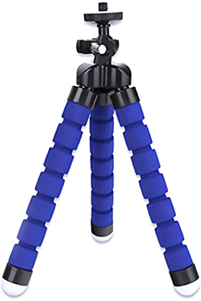 Primo Plus Flexible Bendable Octopus Shape Mobile Phone Tripod Blue