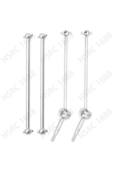 Choice Silver RC Metal CVD Drive Shaft Dogbone Joint Front Rear Set Upgrade Parts Compatible with WLtoys 14