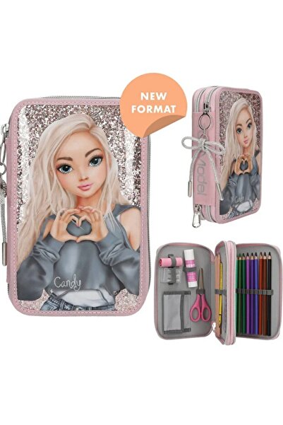 Top Model Cutie de creioane cu licență Depesche Double MY BFF Cutie de creioane plină