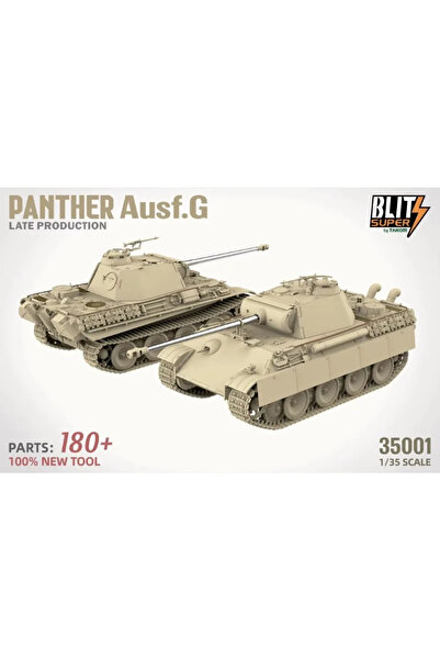 Choice مجموعة نموذج تجميع بلاستيكي من طراز TAKOM 35001 Panther Ausf.G بمقياس 1/35 (من الإنتاج المتأخر) (Blitz Super)