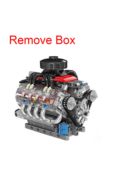 Choice1 قم بإزالة الصندوق MOULD KING 10171 محرك LSX454 V8 تقني يعمل بالبطارية...