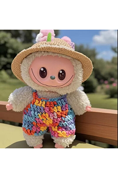 Choice ملابس دمية بيضاء بدون دمية من لابوبو، طقم حياكة يدوية لطيف على شكل دب ...