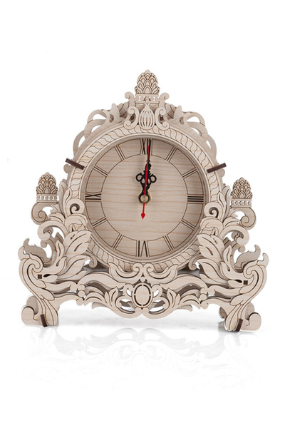 Choice مجموعات بناء نموذج ساعة خشبية ثلاثية الأبعاد لسطح المكتب، مكعبات بناء ...