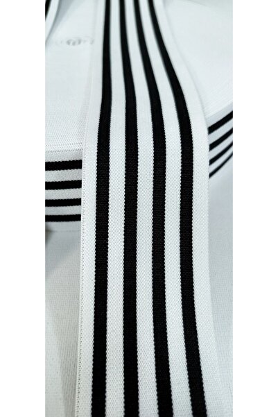 ALTAY AKSESUAR شريط مطاطي مخطط باللون الأبيض والأسود