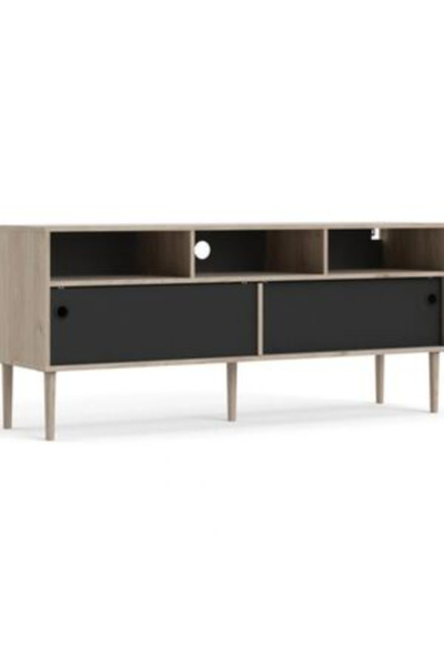 Rome 2-Sliding Door TV Unit Jackson Hickory