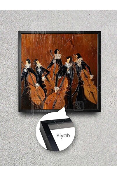 SML TABLO Sviralac violončela Ljudi u crnim haljinama Violina Muzika Umetnost...