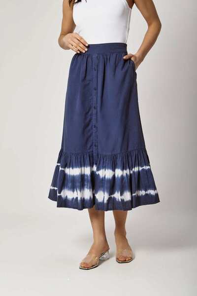 DALYDRESS تنورة ميدي بأزرار أمامية