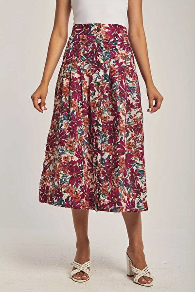 DALYDRESS تنورة ميدي الأزهار