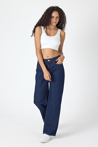 Polo State Blugi pentru femei cu croiala relaxată, albastru închis