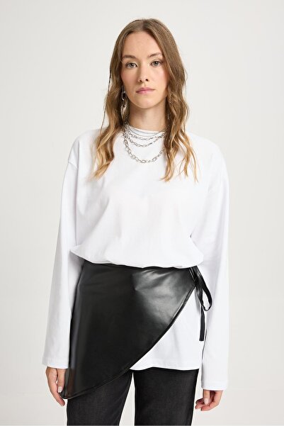 minaaise Siyah Deri Bağlamalı Bel Aksesuar 30026