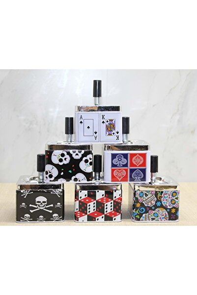 Kuzey Tacı Özel Desenli Döner Kül Tablası Şık Dekoratif Kullanım Vip