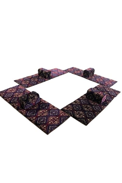 smart home Heritage 8 Pieces Ground Seating Set for Travel, Hiking and Garden, Set with Swings, 200x80cm
