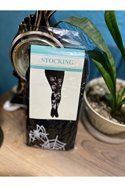 CN Women's Spider Web Patterned Socks Halloween Halloween