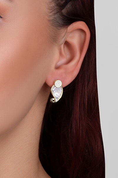 So CHIC... Ayışığı Masalı 18 Ayar Sarı Altın Kaplama Gümüş Küpe
