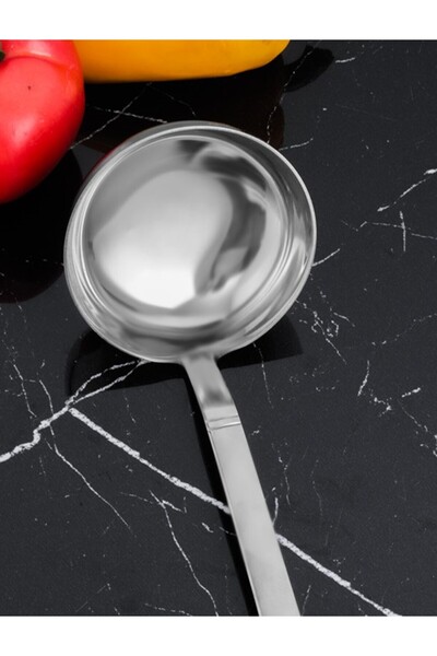 Cooker Stainless Steel Steel Ladle Spoon with Saddle