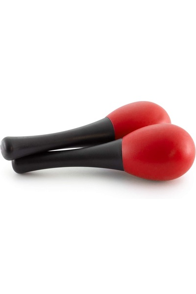 MegArya TIGER MAR28-RD Mini Egg Maracas Childrens Percussion Shaker Instrument Red One Pair