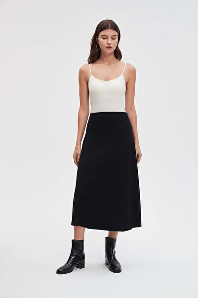 Livia تنورة ميدي واسعة الساق