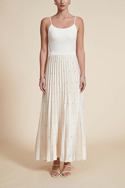 Yola Pleated Maxi Skirt