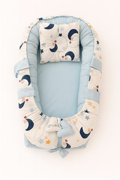 Jaju Baby Babynest Ay Yıldız Ve Mavi Kombin Lüx Jaju-babynest Anne Yanı Bebek...