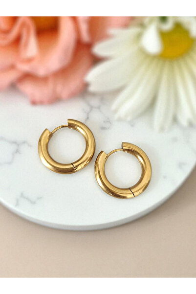 Home حلقة أذن ذهبية سميكة من الفولاذ