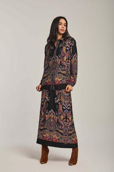 DALYDRESS Embroidered Midi Skirt