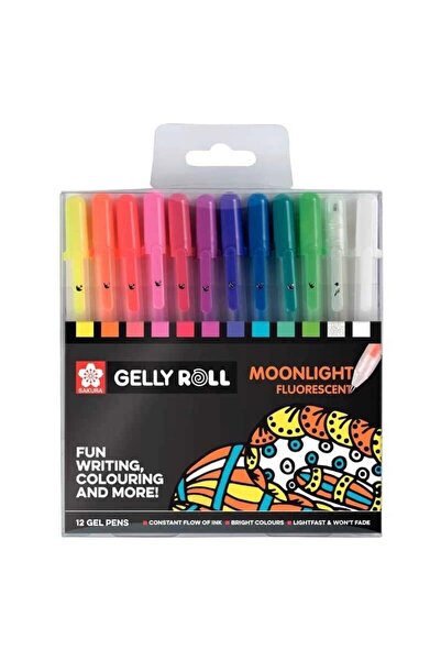 Genel Markalar Supertrend Gelly Roll Jel Mürekkepli Neon Kalem Seti Moonlight...